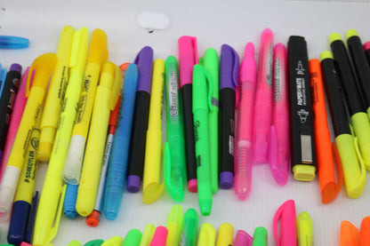 Huge lot Bulk Sharpie Marker stadtler bic Fluorescent YELLOW Highlighter