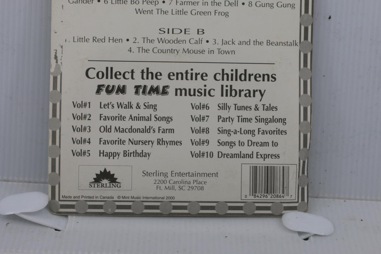 Vintage sealed on card Old MacDonald's Farm Vol. 3 Cassette Tape