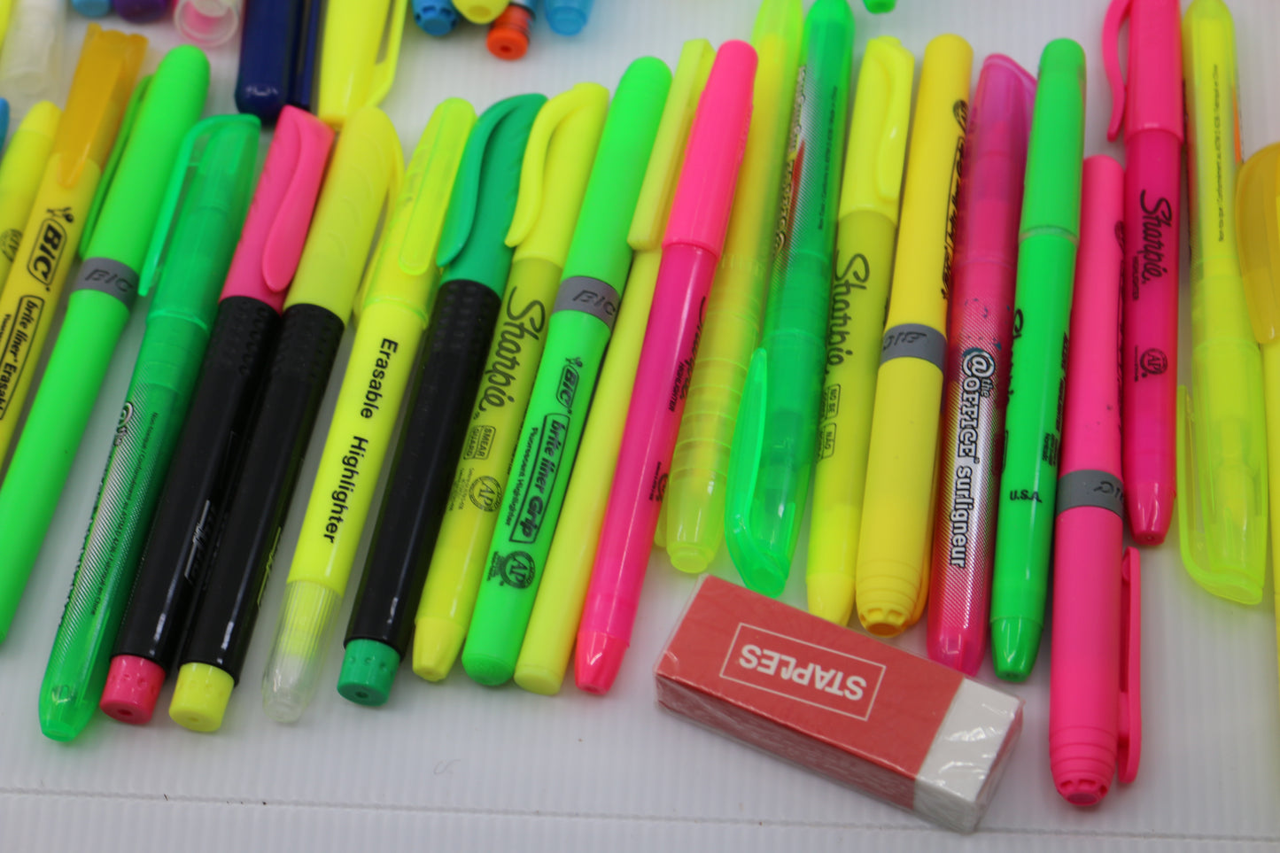 Huge lot Bulk Sharpie Marker stadtler bic Fluorescent YELLOW Highlighter