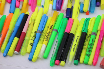 Huge lot Bulk Sharpie Marker stadtler bic Fluorescent YELLOW Highlighter