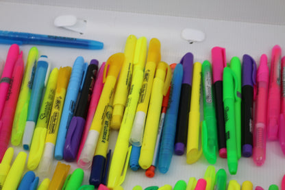 Huge lot Bulk Sharpie Marker stadtler bic Fluorescent YELLOW Highlighter