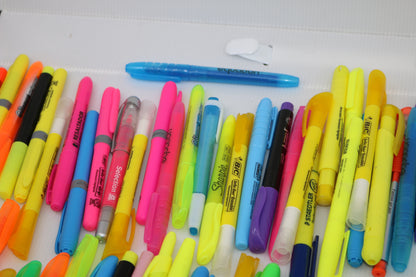 Huge lot Bulk Sharpie Marker stadtler bic Fluorescent YELLOW Highlighter