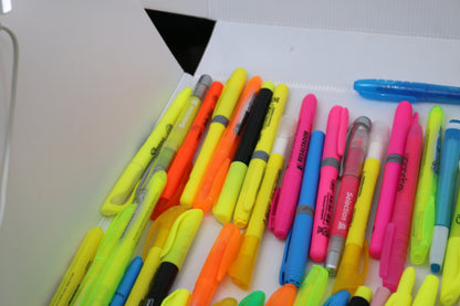 Huge lot Bulk Sharpie Marker stadtler bic Fluorescent YELLOW Highlighter