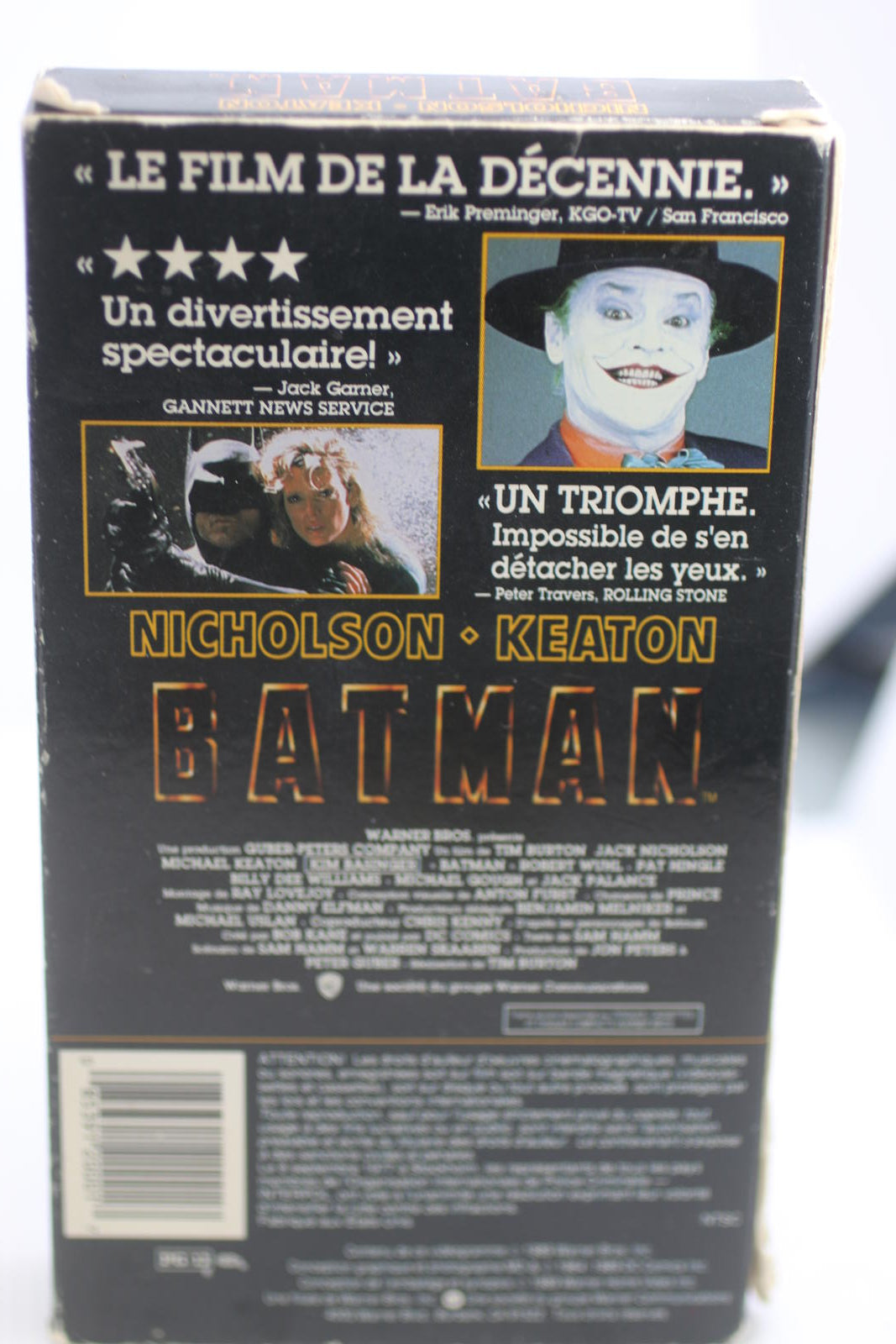 Vintage Batman VHS Movie Tape - Jack Nicholson & Michael Keaton