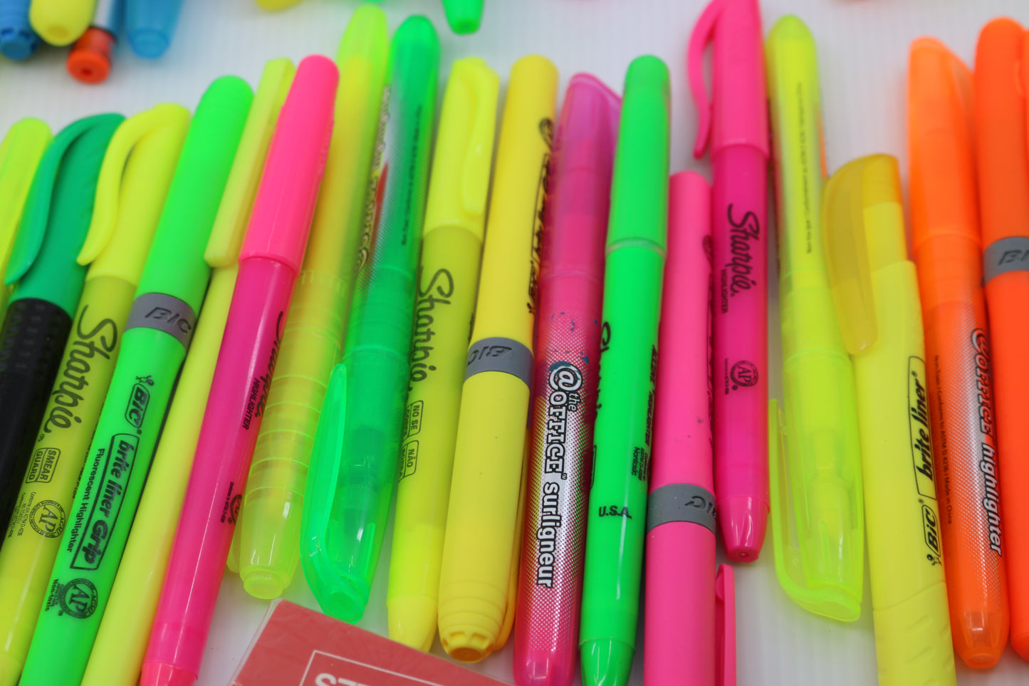 Huge lot Bulk Sharpie Marker stadtler bic Fluorescent YELLOW Highlighter