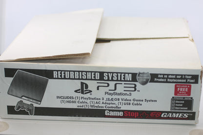Sony PlayStation 3 PS3 Slim 120GB Console Refurbished GameStop Complete Controll