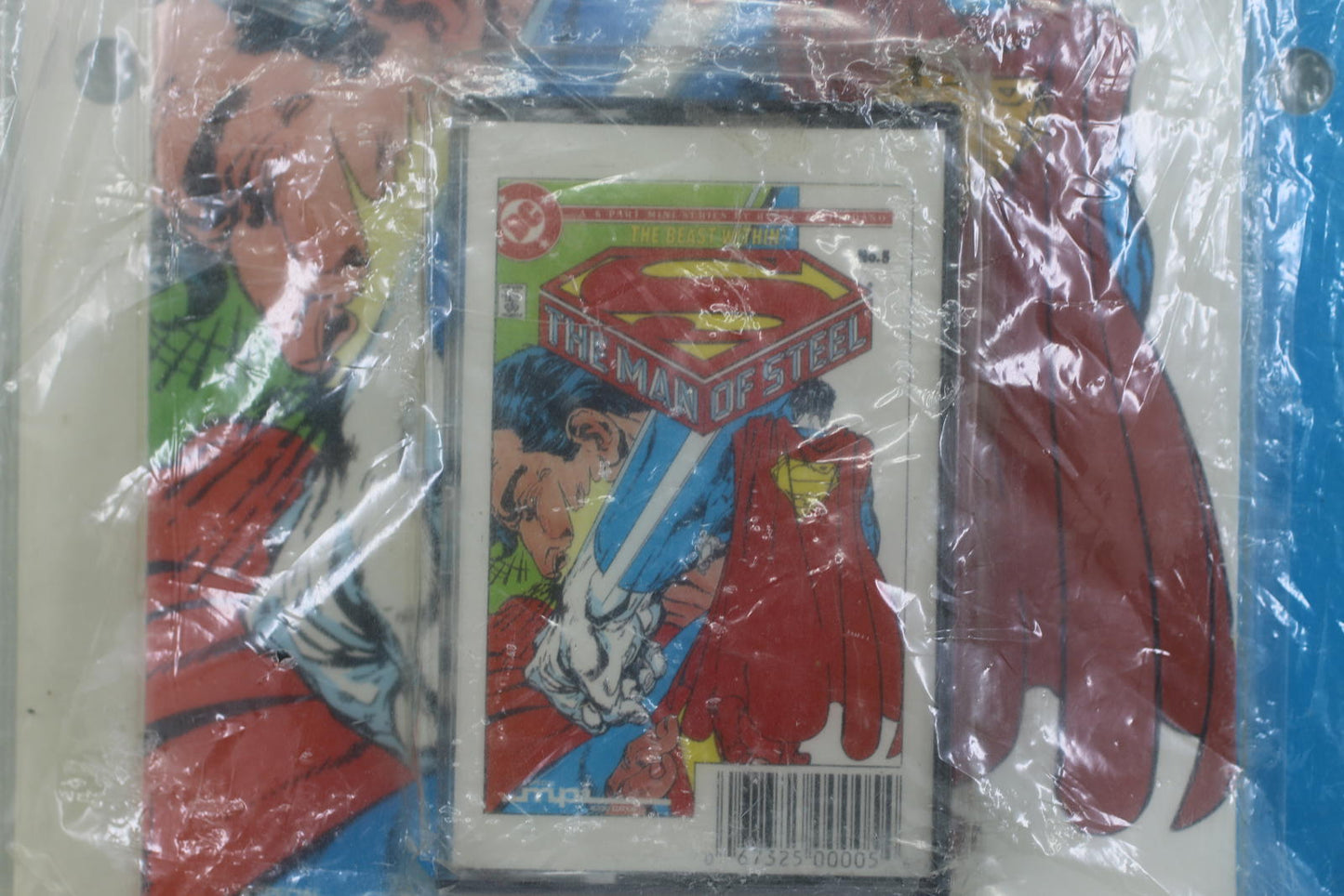 Vintage Superman Man of Steel Mini Audio Theater Set Comic Cassette ReadAlong DC