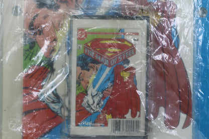 Vintage Superman Man of Steel Mini Audio Theater Set Comic Cassette ReadAlong DC