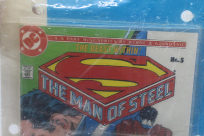 Vintage Superman Man of Steel Mini Audio Theater Set Comic Cassette ReadAlong DC