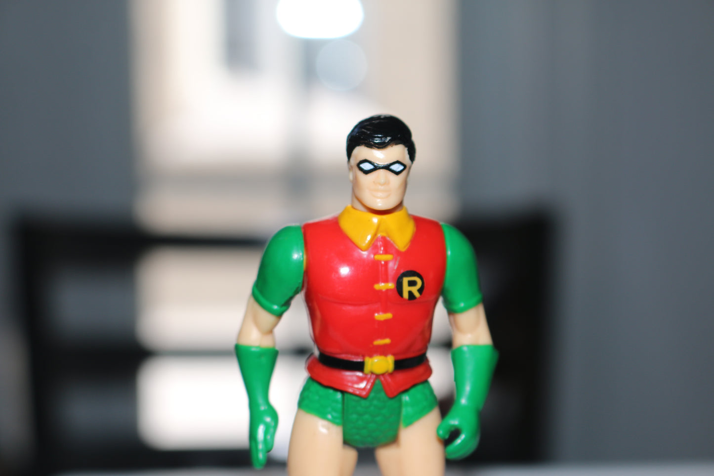 DC Super Hero Robin Batman Action Figure 1989 No Cape 4”H