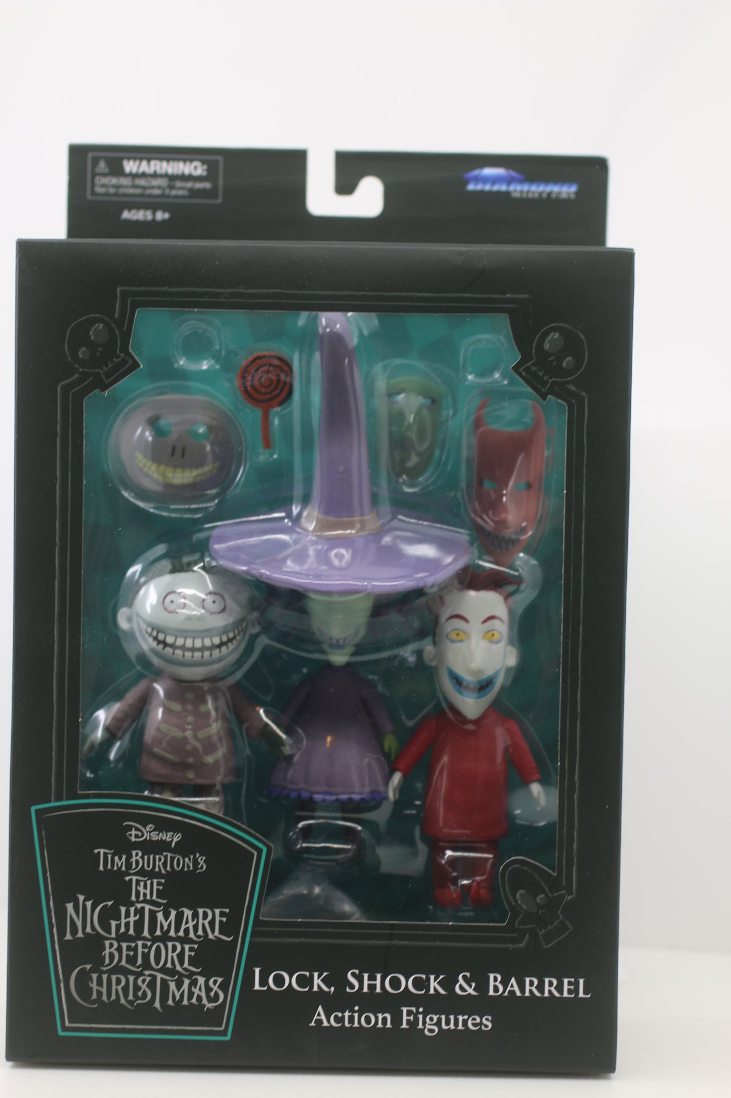 Lock Shock & Barrel The Nightmare Before Christmas Diamond Select Figures NEW