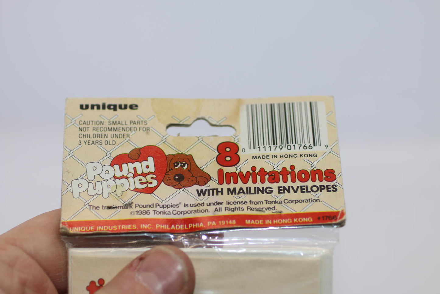 Vintage 1986 Pound Puppies Party Invitations w/ Envelopes NOS Sealed Tonka