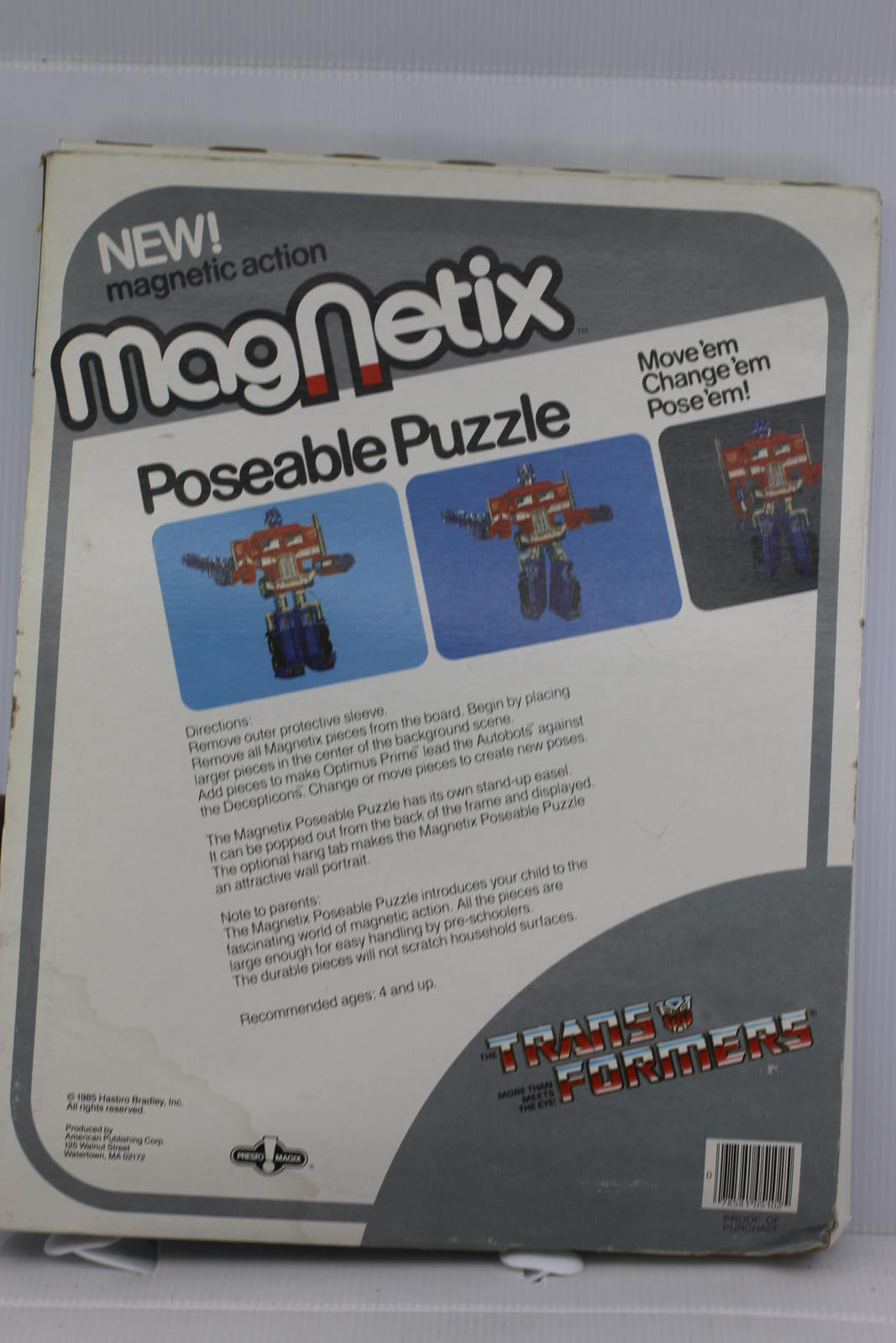 Vintage Transformers Magnetix / Magnet Tix Poseable Puzzle Optimus Prime 1985 #1