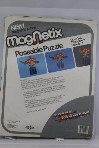 Vintage Transformers Magnetix / Magnet Tix Poseable Puzzle Optimus Prime 1985 #1