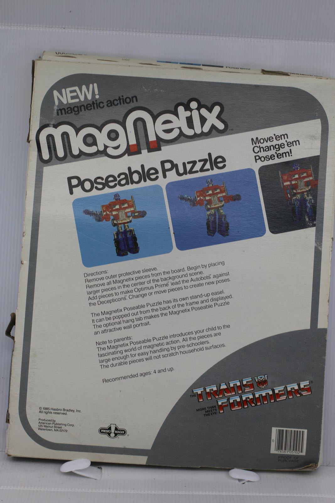 Vintage Transformers Magnetix / Magnet Tix Poseable Puzzle Optimus Prime 1985 #2