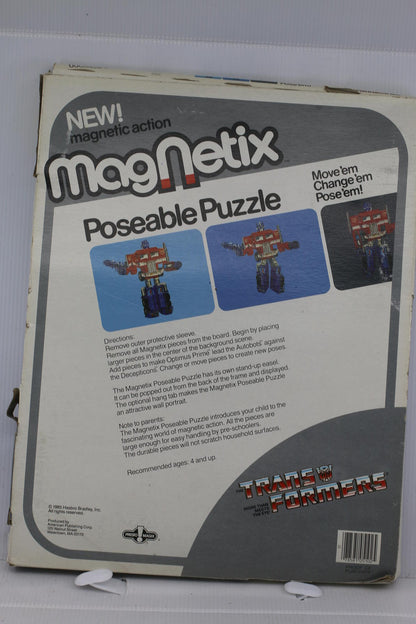 Vintage Transformers Magnetix / Magnet Tix Poseable Puzzle Optimus Prime 1985 #2