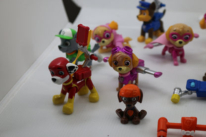 PAW PATROL ACTION FIGURES LOT Toys PVC Figurines Puppy Dog MOVING PARTS Jointed