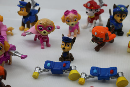 PAW PATROL ACTION FIGURES LOT Toys PVC Figurines Puppy Dog MOVING PARTS Jointed