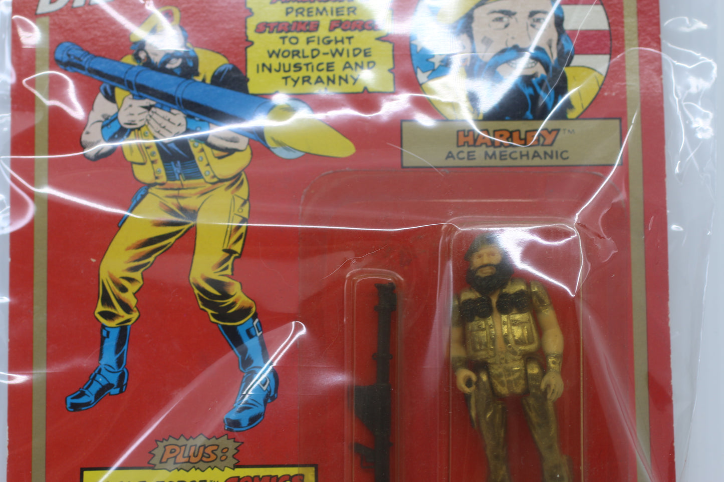 Eagle Force Harley Die Cast Metal Poseable Action Figure Mego 1981 NIP Warrior