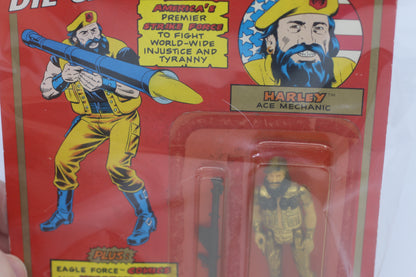 Eagle Force Harley Die Cast Metal Poseable Action Figure Mego 1981 NIP Warrior