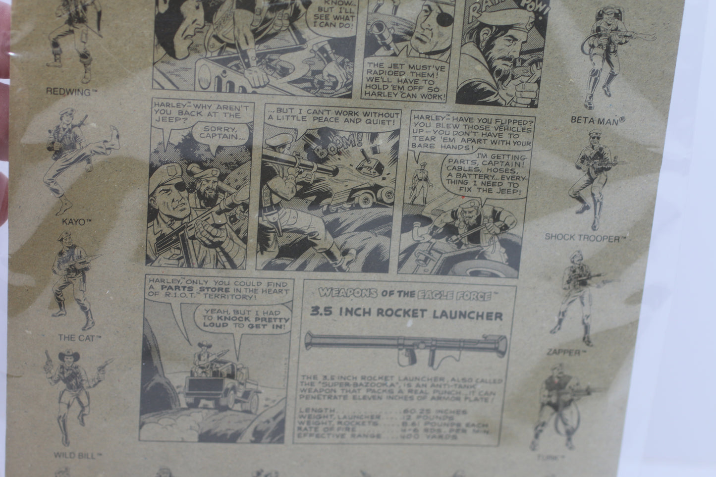 Eagle Force Harley Die Cast Metal Poseable Action Figure Mego 1981 NIP Warrior