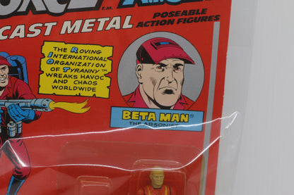 Eagle Force Beta Man Die Cast Metal Poseable Action Figure Mego 1981 NIP
