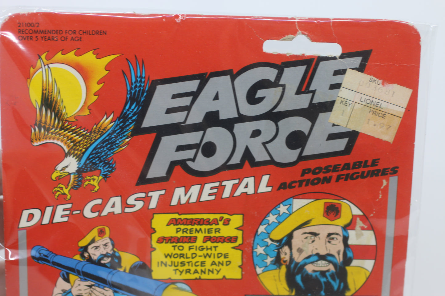 HARLEY ACE MECHANIC 1981 Mego Eagle Force Die Cast Metal action figure MOC #2