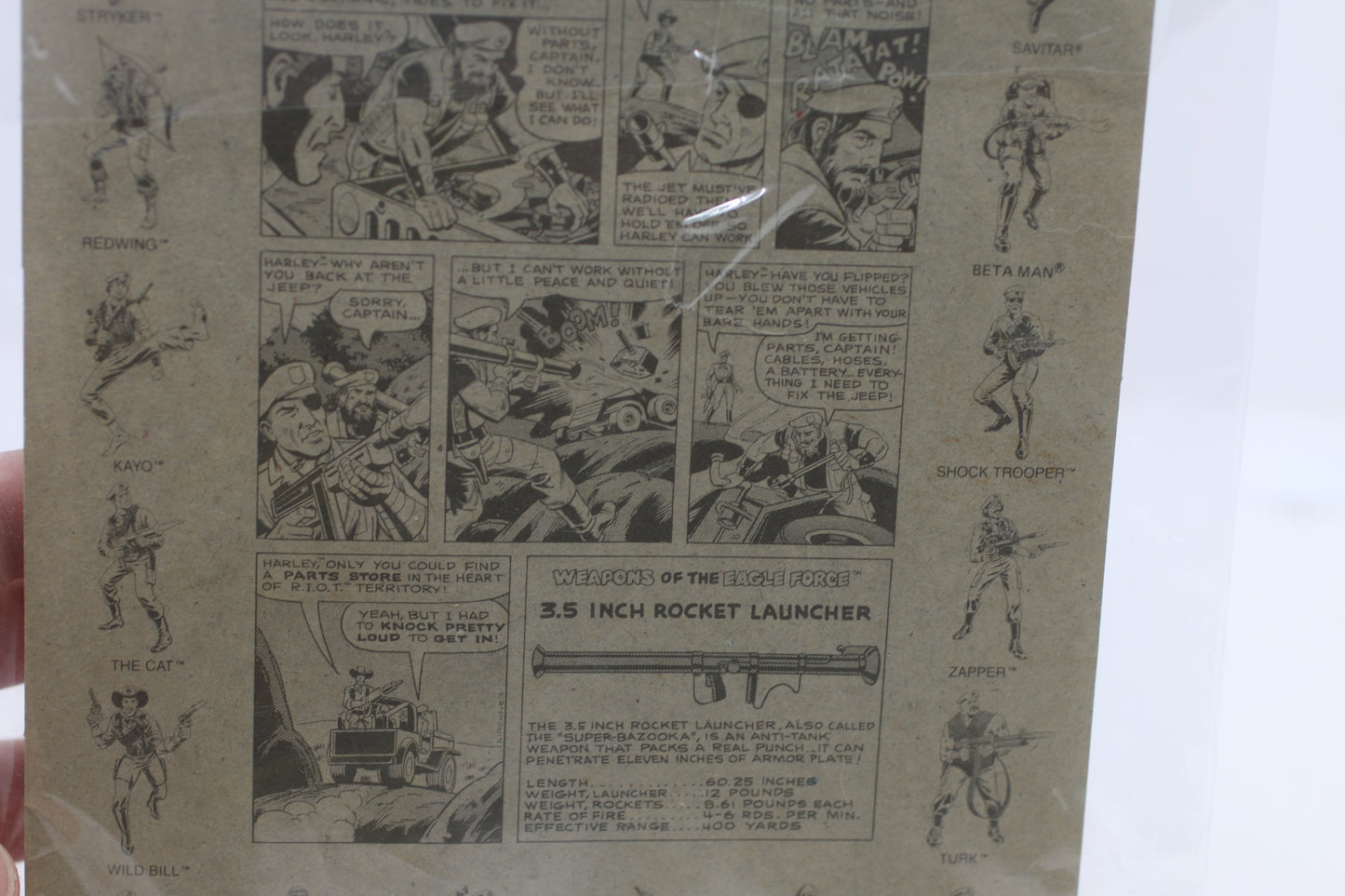 HARLEY ACE MECHANIC 1981 Mego Eagle Force Die Cast Metal action figure MOC #2