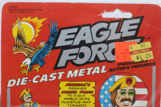 Eagle Force Zapper Electronic Whiz DieCast Metal Poseable Action Figure 3" Mego