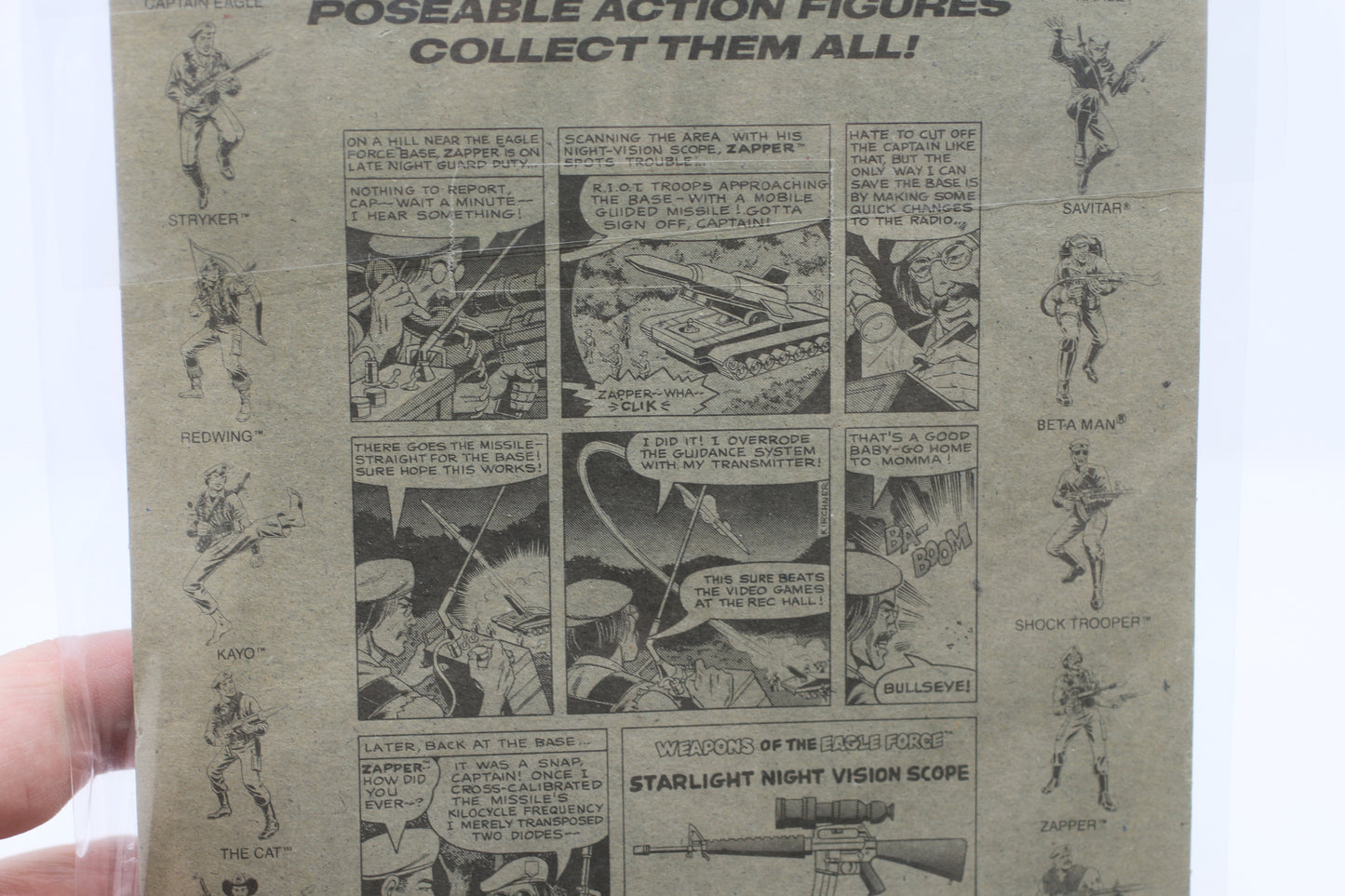 Eagle Force Zapper Electronic Whiz DieCast Metal Poseable Action Figure 3" Mego