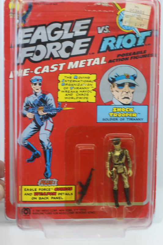Eagle Force SHOCK TROOPER Soldier Tyranny Die Cast Metal Figure 1981 MEGO New