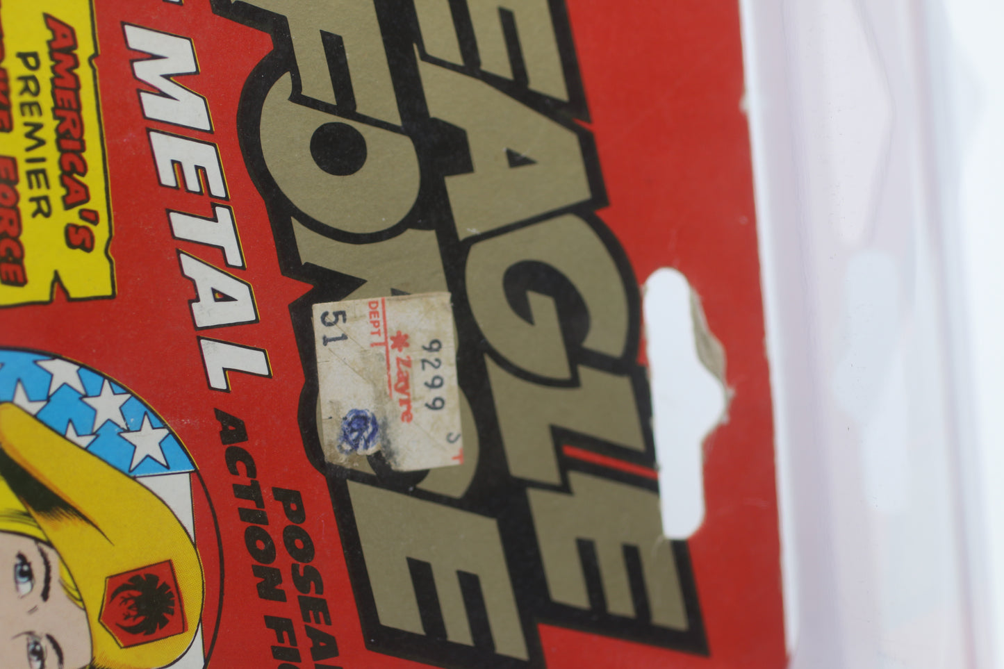 Goldie Hawk Eagle Force MOSC 1981 Die-Cast Metal Vintage Action Figure 1/2