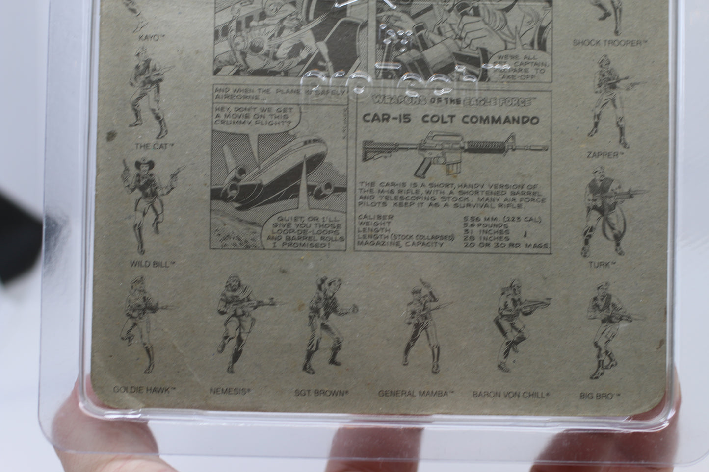 Goldie Hawk Eagle Force MOSC 1981 Die-Cast Metal Vintage Action Figure 1/2