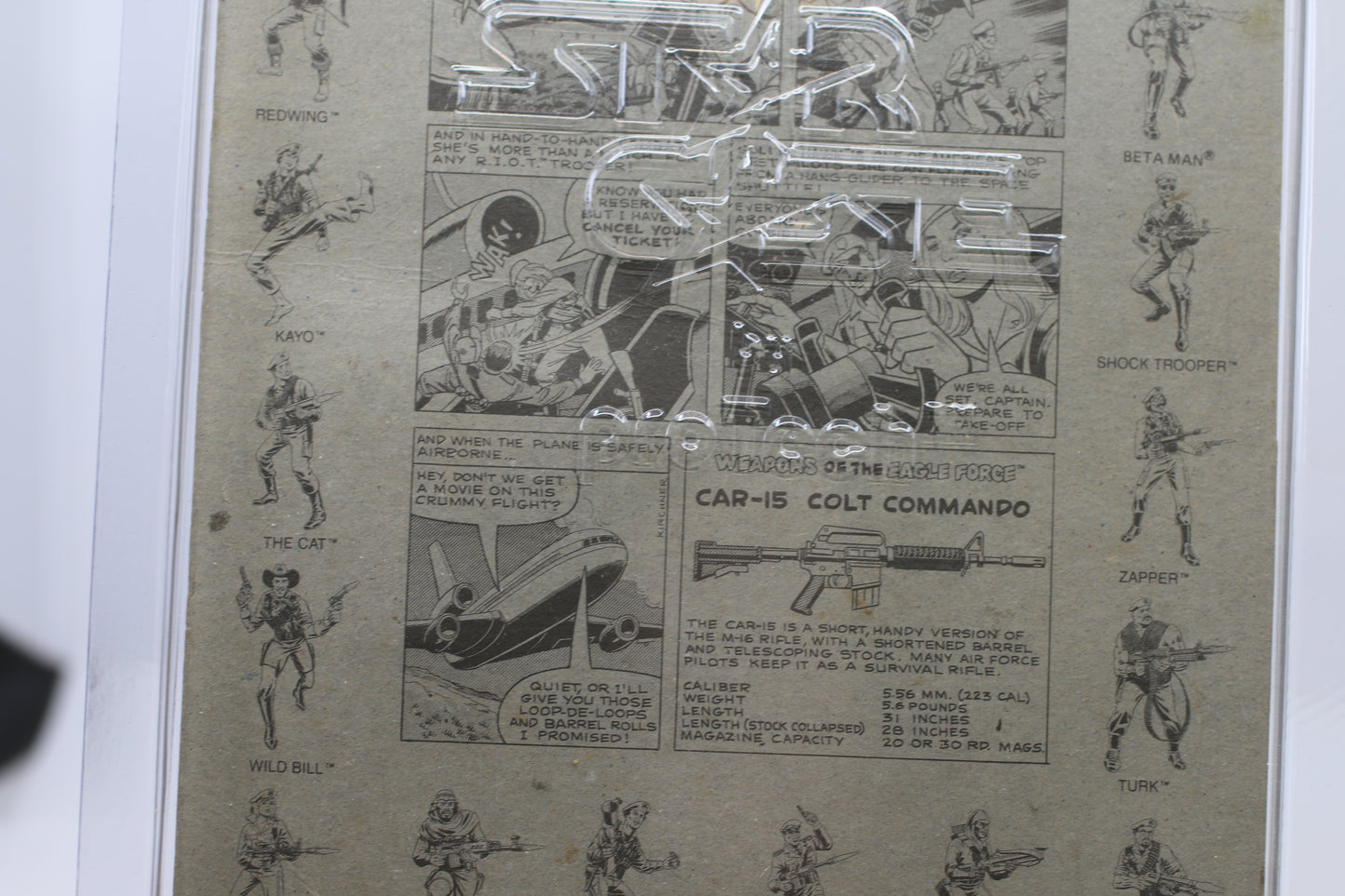 Goldie Hawk Eagle Force MOSC 1981 Die-Cast Metal Vintage Action Figure 1/2