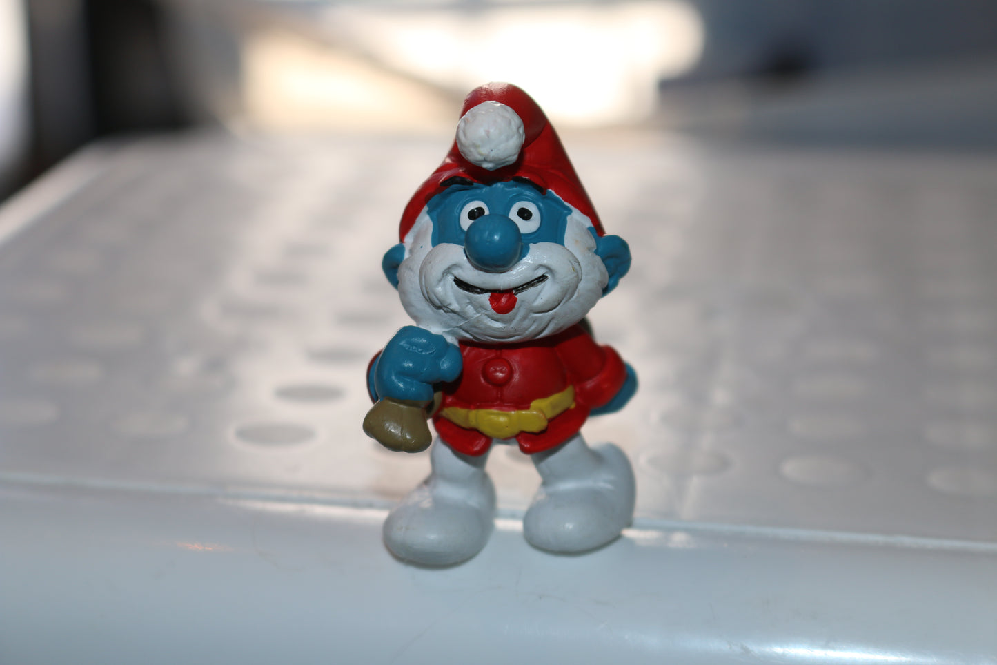 Smurfs 20124 Santa Claus Papa Smurf Vtg Christmas Figure Schleich PVC Figurine