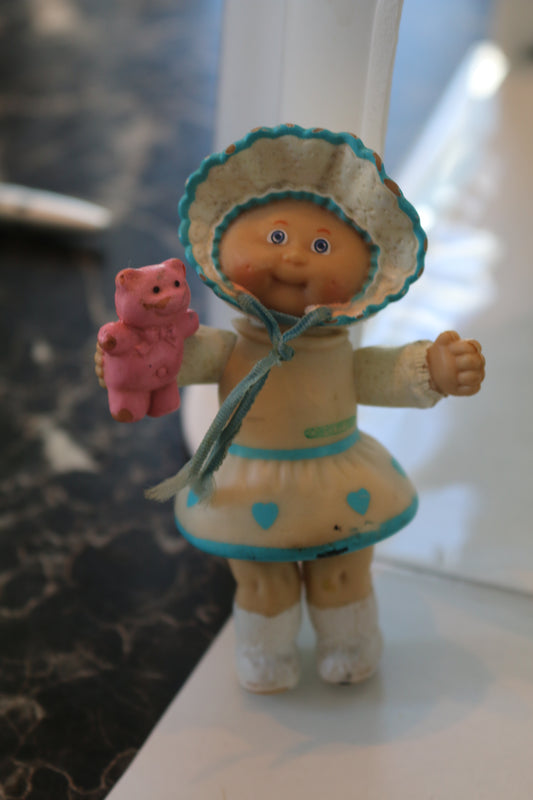 RARE VINTAGE 1984 Cabbage Patch Kids Miniature Poseable Doll Figure