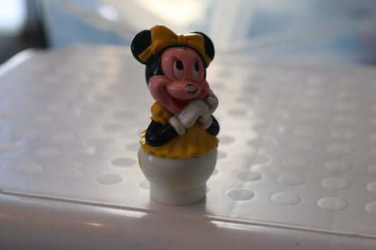 Vintage Disney Arco Play Mickey Mouse Minnie Mouse 1986 figure yellow