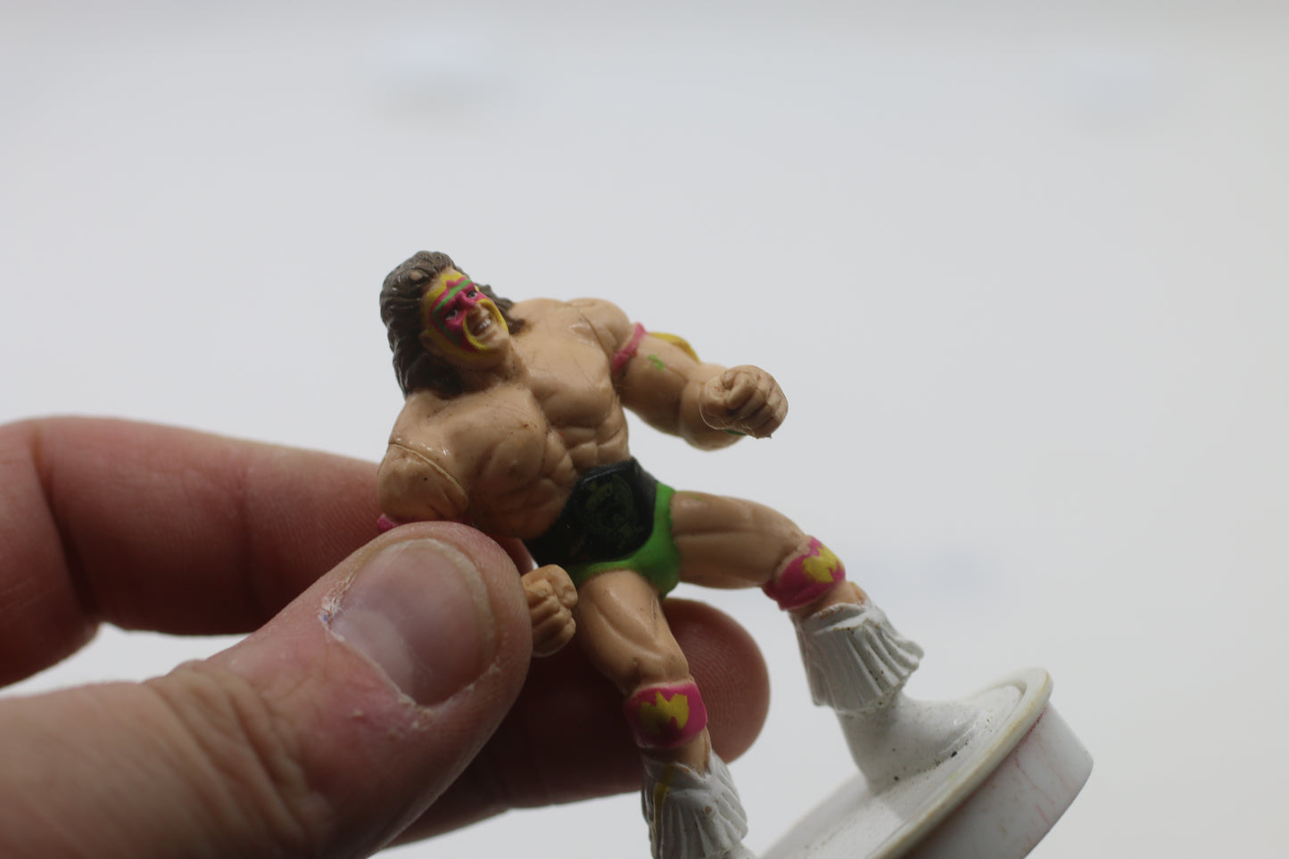 WWF Ultimate Warrior Vintage Figure Stamp Toy 1990s Titan Sports Inc