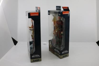 Avatar The Last Airbender 7 Inch Action Figure Wave 1 - Set of 2 (Aang - Zuko)