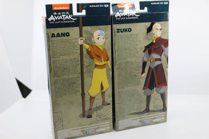 Avatar The Last Airbender 7 Inch Action Figure Wave 1 - Set of 2 (Aang - Zuko)