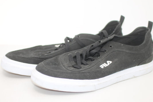 FILA Black Canvas Sneakers Men’s Size 13 Coolmax Memory Foam Casual Skate Shoes