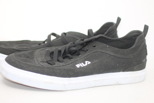 FILA Black Canvas Sneakers Men’s Size 13 Coolmax Memory Foam Casual Skate Shoes