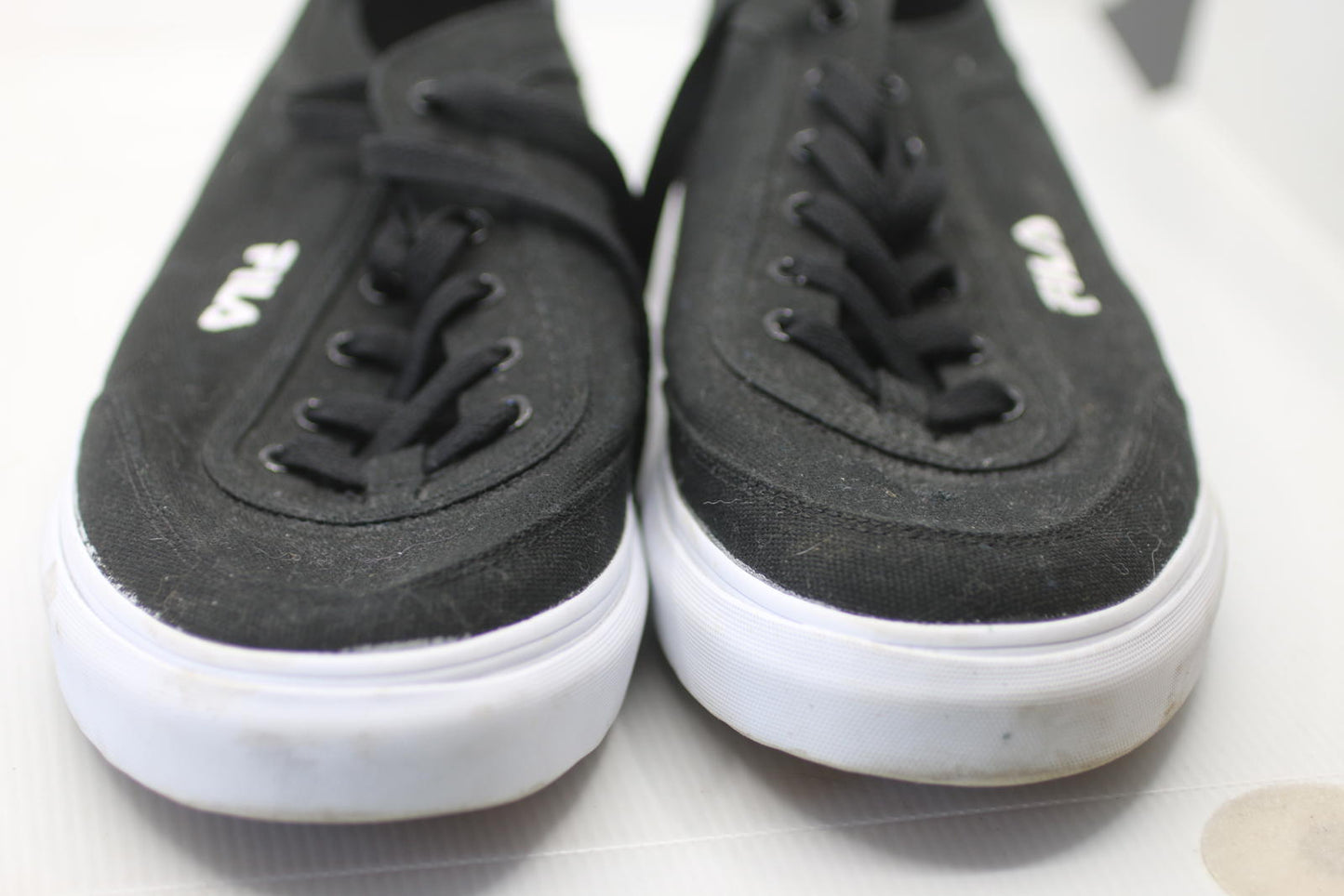 FILA Black Canvas Sneakers Men’s Size 13 Coolmax Memory Foam Casual Skate Shoes