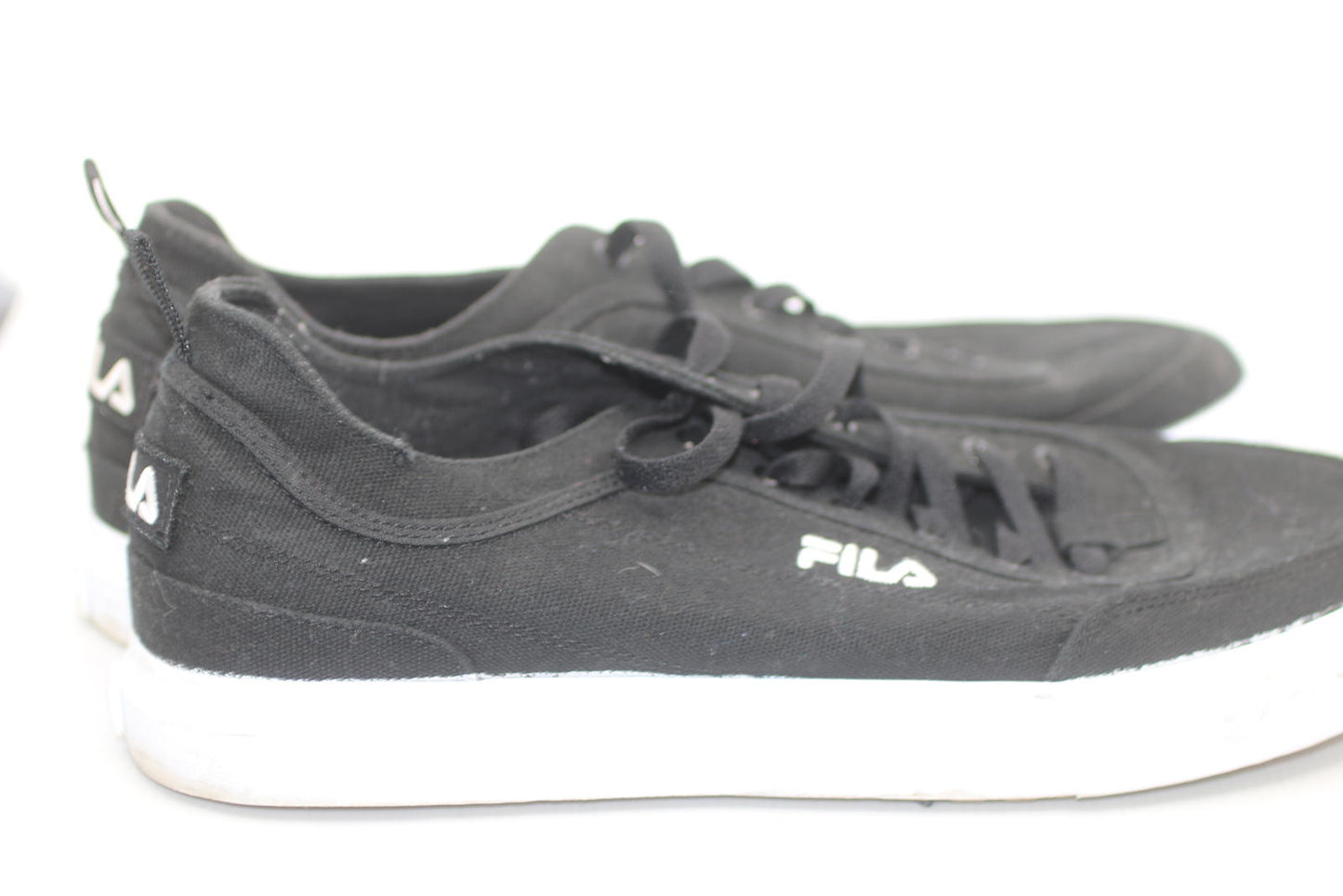 FILA Black Canvas Sneakers Men’s Size 13 Coolmax Memory Foam Casual Skate Shoes