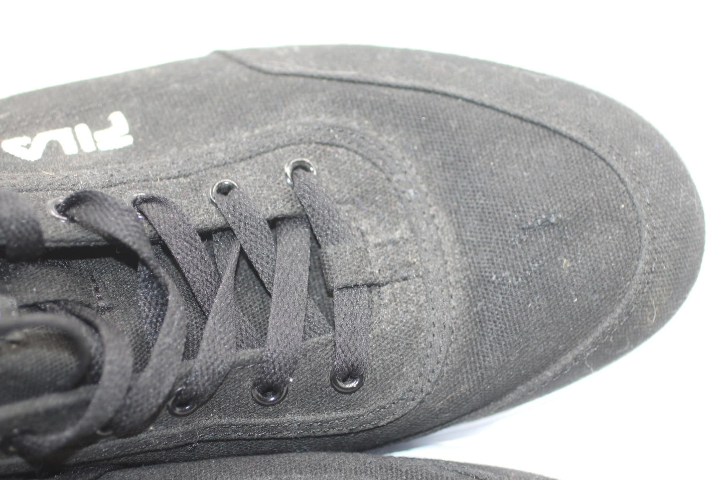FILA Black Canvas Sneakers Men’s Size 13 Coolmax Memory Foam Casual Skate Shoes
