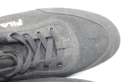 FILA Black Canvas Sneakers Men’s Size 13 Coolmax Memory Foam Casual Skate Shoes