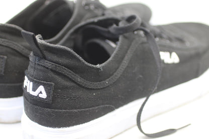 FILA Black Canvas Sneakers Men’s Size 13 Coolmax Memory Foam Casual Skate Shoes