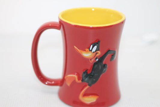Rare Warner Bros 2005 looney tunes tindex ceramic mug daffy duck caractere toon2