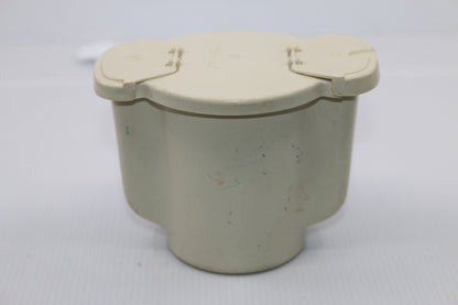 Vintage Tupperware 577-9 Almond Sugar Bowl Dispenser with Flip Top Lid