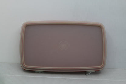 Vintage Tupperware 816 Bacon Deli Meat/Cheese Container w/Lid in Paprika Red